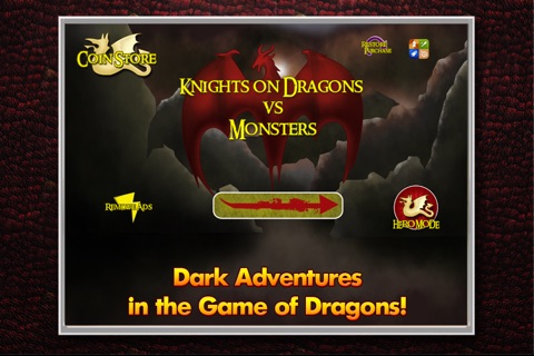 Nimble Fantasy Knight on Dragon vs Evil Monster - Kingdom of Dark Throne Summoner - iPhone/iPad Edition Game screenshot 2