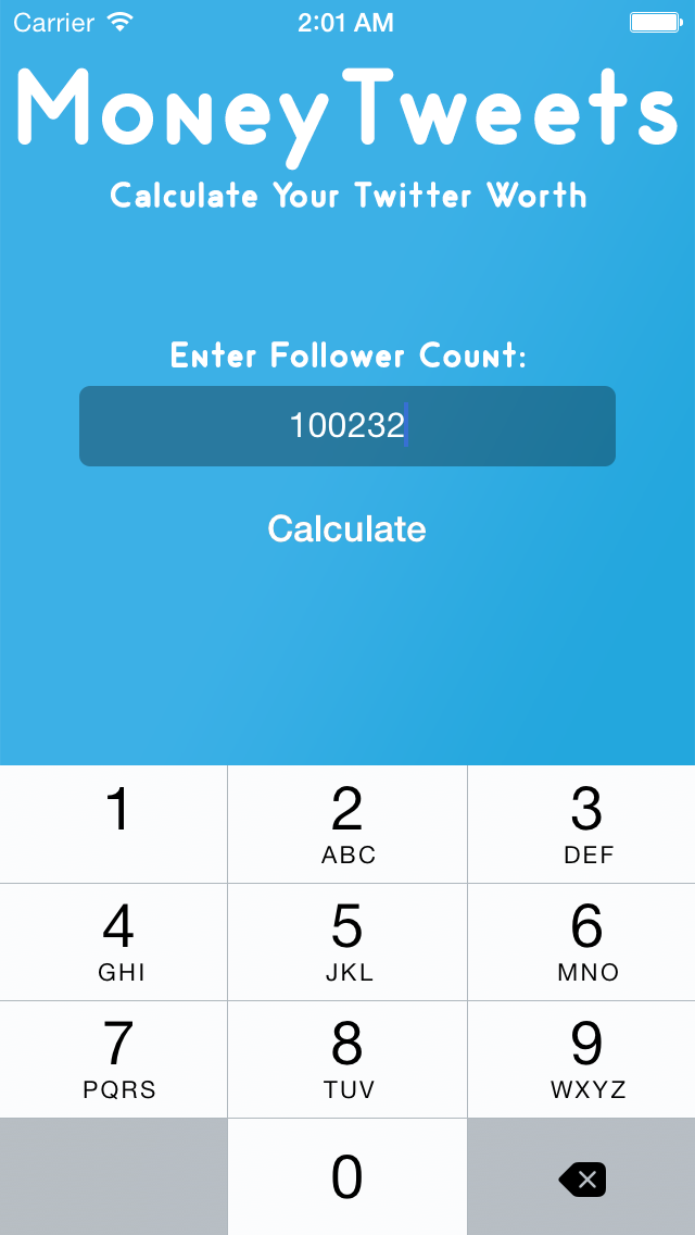 How to cancel & delete Money Tweets - Calculate the Net Worth of Accounts and Cost Per Tweet for Twitter! from iphone & ipad 1