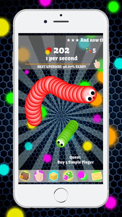 Tiny Slithery Snake - Snake eats dots Clicker "Slither.io Edition"