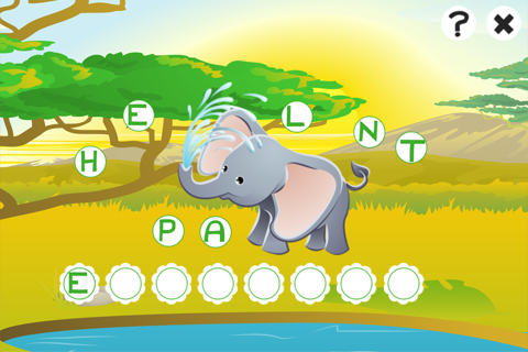 ABC safari games for children: Train your word spelling skills of wild animals for kindergarten and pre-school screenshot 3