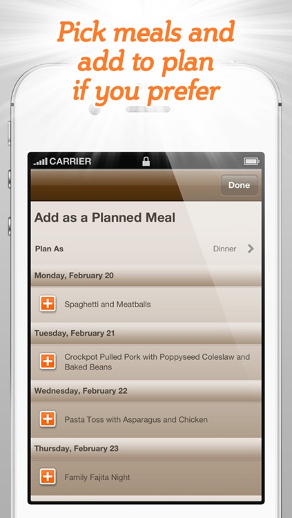 Spinning Meals Smart Meal Planner screenshot-4