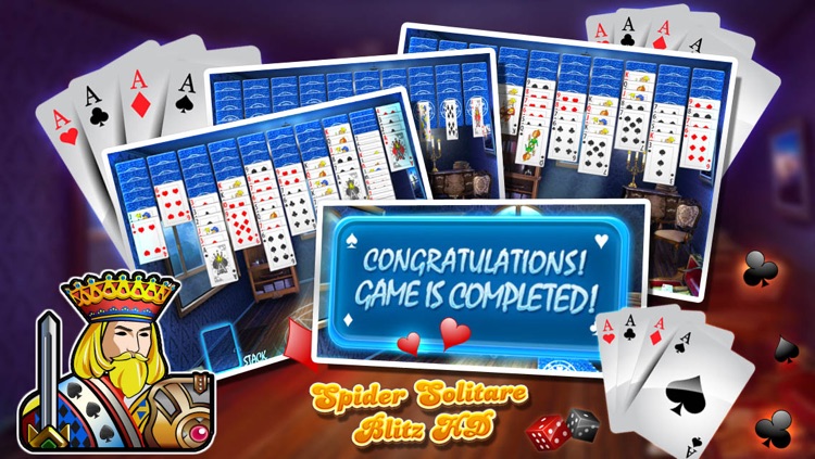 Spider Solitare Blitz HD screenshot-4