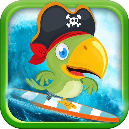 Sully the Pirate Parrot Surfer