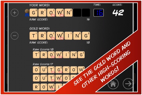 Gold Word Free - Fast-Paced Word Game screenshot 4