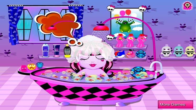 Monster Baby Bath & Hair & Cry & Dress up - Kids Game screenshot-3