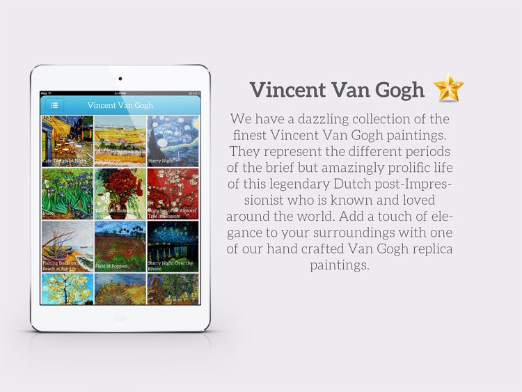 Art Gallery HD for iPad - Van Gogh , Monet , Klimt , Renoir