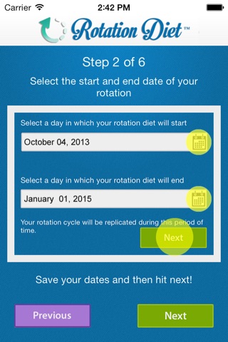 Rotation Diet Assistant screenshot 2