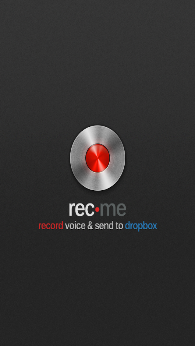 rec.me record voice & send to dropbox Screenshot 1