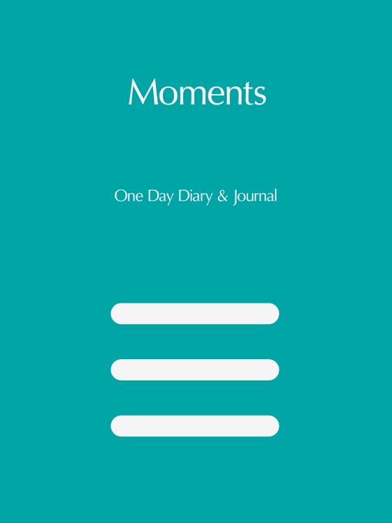 Moments - One Day Diary & Activities Journal