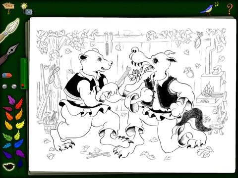 Mother and the Wolf - Kids Coloring Book - FREE screenshot 3