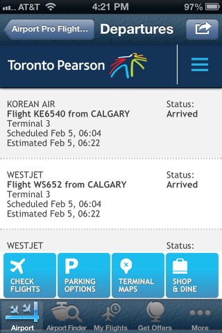 Toronto Airport (YYZ) Flight Tracker Pearson screenshot 4