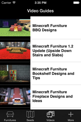 Furniture and Seed Guide for Minecraft screenshot 3
