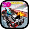 3D Racing - Volcano Race Car Track Madness