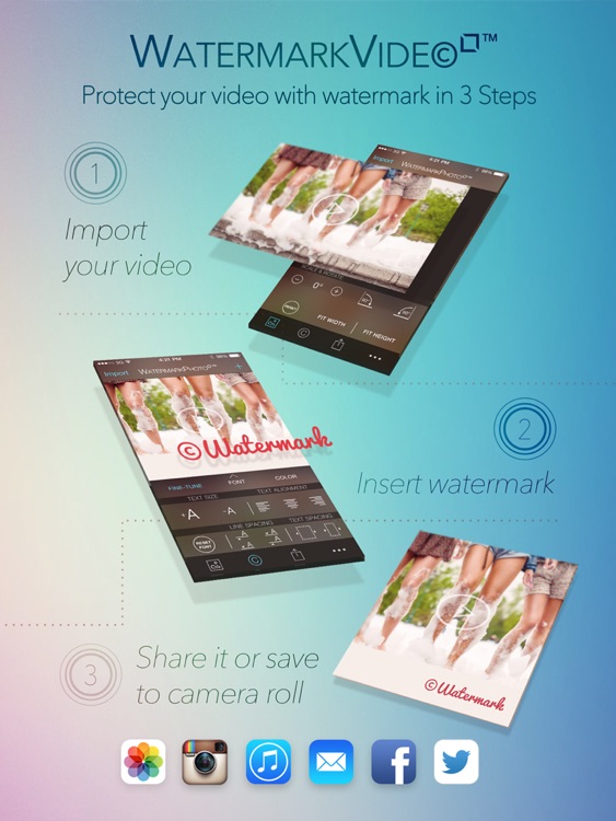 Watermark Video Square Free - Watermarking App