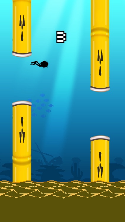 Flappy Amazon Waters FREE -  Top addicting underwater city kids game screenshot-3