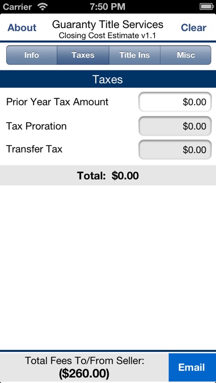 GTS Closing Cost Estimate