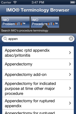 IMO Terminology Browser screenshot 3