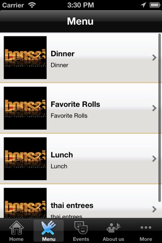 bonsai thai & sushi restaurant screenshot 2