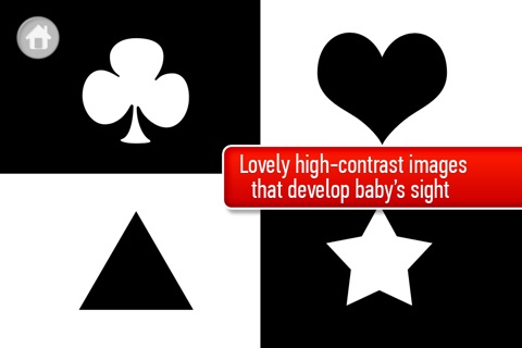 Kiddy Imagine: Fun with Shapes. High-contrast black & white images and patterns encouraging visual development; infant stimulation flashcards help in soothing and relaxing your baby screenshot 2