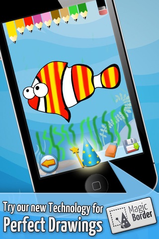 Ocean Puzzle - Coloring the Sea Fish Drawings - Games for Kids Lite screenshot 3