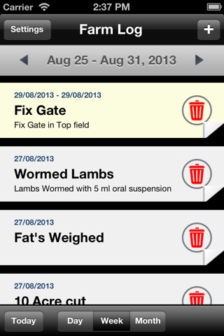 Farm Log screenshot 2