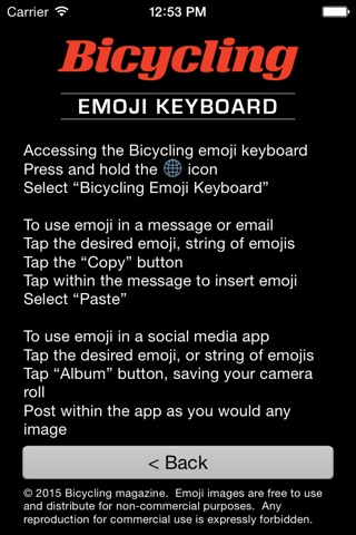 Bicycling Emoji Keyboard screenshot 3