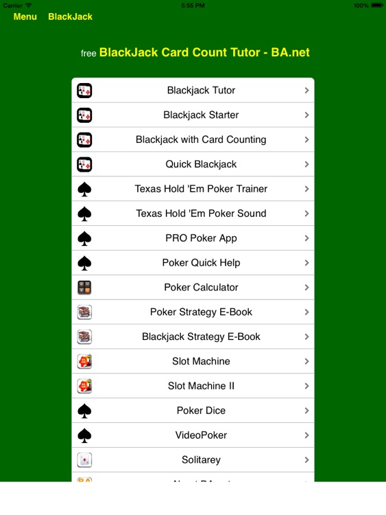BlackJack Card Count Tutor Free - BA.net