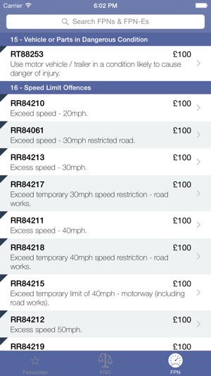 Penalties - FPN & PND PentiP Codes & Costs for UK Police(圖3)-速報App