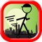 Stickman Skateboard Hill Ride