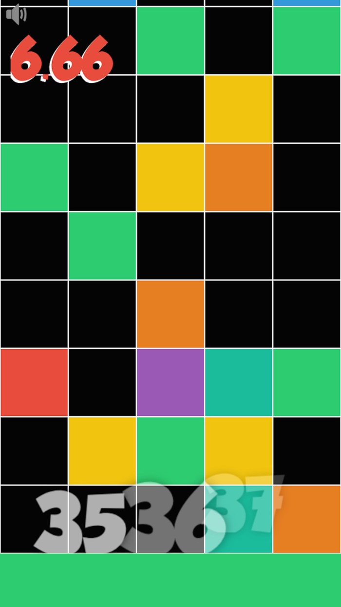Dont tap any black tile Touch the lowest colored tile only Reach the target as soon as possible.