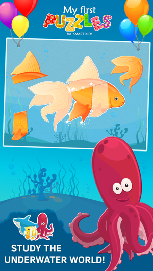 Animated Fish Jigsaw Puzzles for Kids an