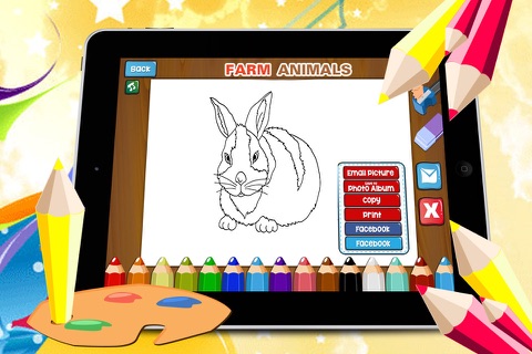 Barn Animals Coloring Book for Kids screenshot 3