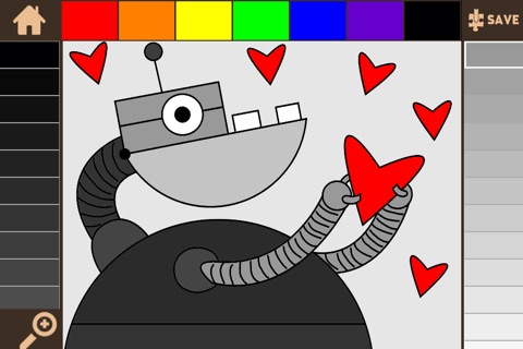 Color It Puzzle It: Robots Lite screenshot 3