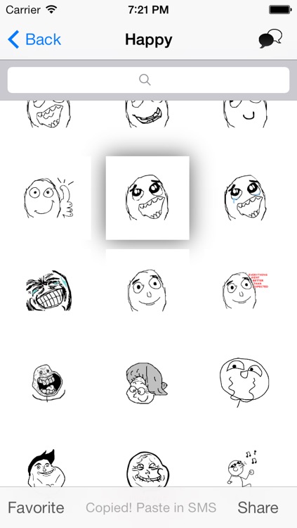 EasyRage - 850+ Popular Rage Faces for SMS