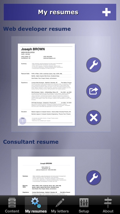 giga-cv Your tailor-made resume