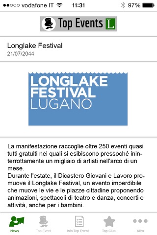 Lugano Top Events screenshot 2