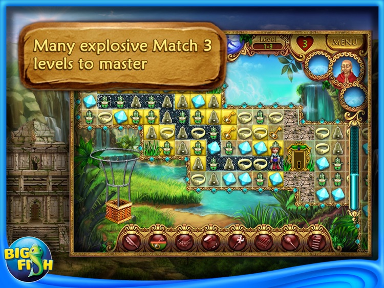 Tibet Quest HD - A Match 3 Puzzle Adventure