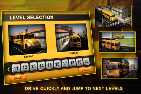School Bus Simulator 3D – Drive crazy in city & Take Parking duty challenges for kids fun screenshot 4