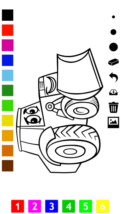 Coloring Book of Cars for Children: Learn to color a racing car, SUV, tractor, truck and more