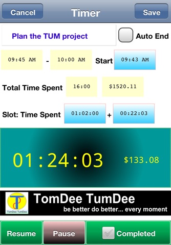 TUM Time Budget screenshot 4