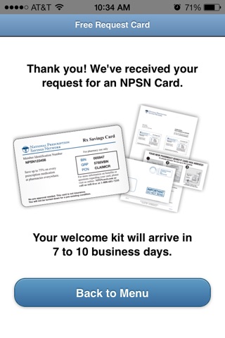 NPSN Mobile Rx Discount Card screenshot 4
