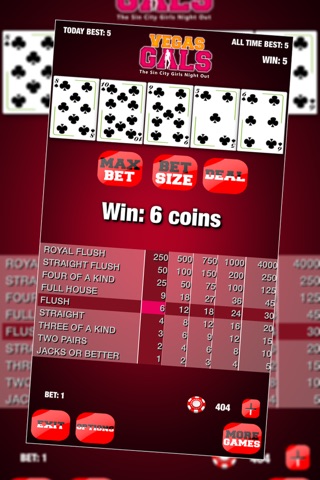 Vegas Gals Casino Poker : The Sin City Girls Night Out - Gold screenshot 4