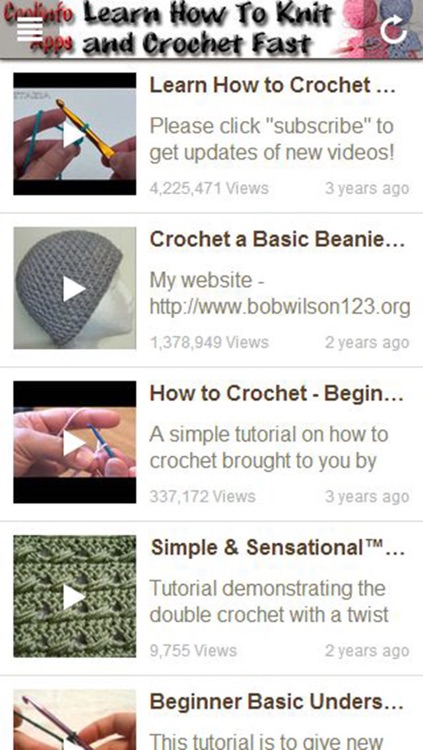 Knit and Crochet: Learn How To Knit and Crochet Fast! screenshot-3