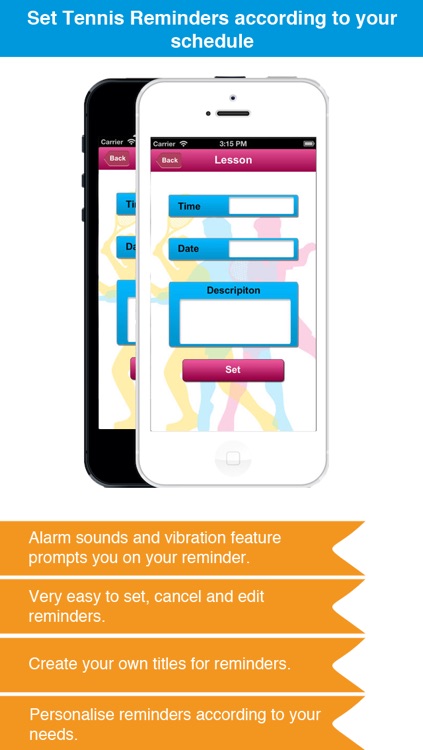 Tennis Reminder App - Timetable Activity Schedule Reminders-Sport screenshot-3