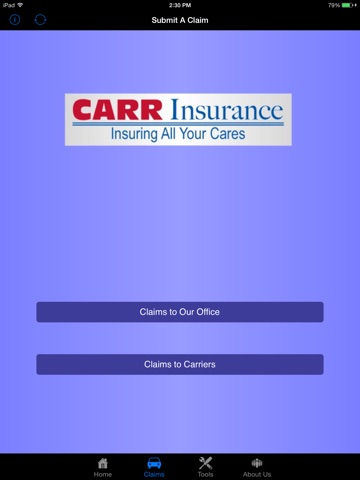 Carr Insurance for iPad screenshot 2