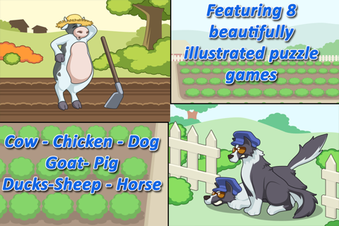 Animal Farm Jigsaw Puzzle Games for Free screenshot 2