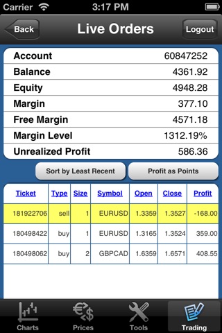 Forex On The Go Premium screenshot 3