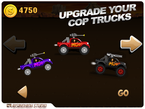 Cop Monster Trucks Vs Zombies - Desert Police Free Shooting Racing Gameのおすすめ画像3