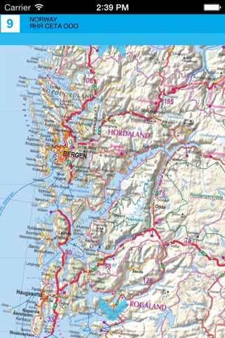 Норвегия. Автомобильная карта screenshot 2