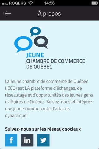 Jeune chambre de commerce de Québec screenshot 4